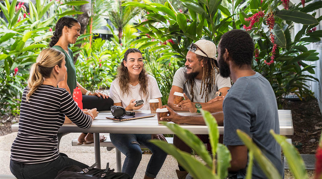 Students socialising