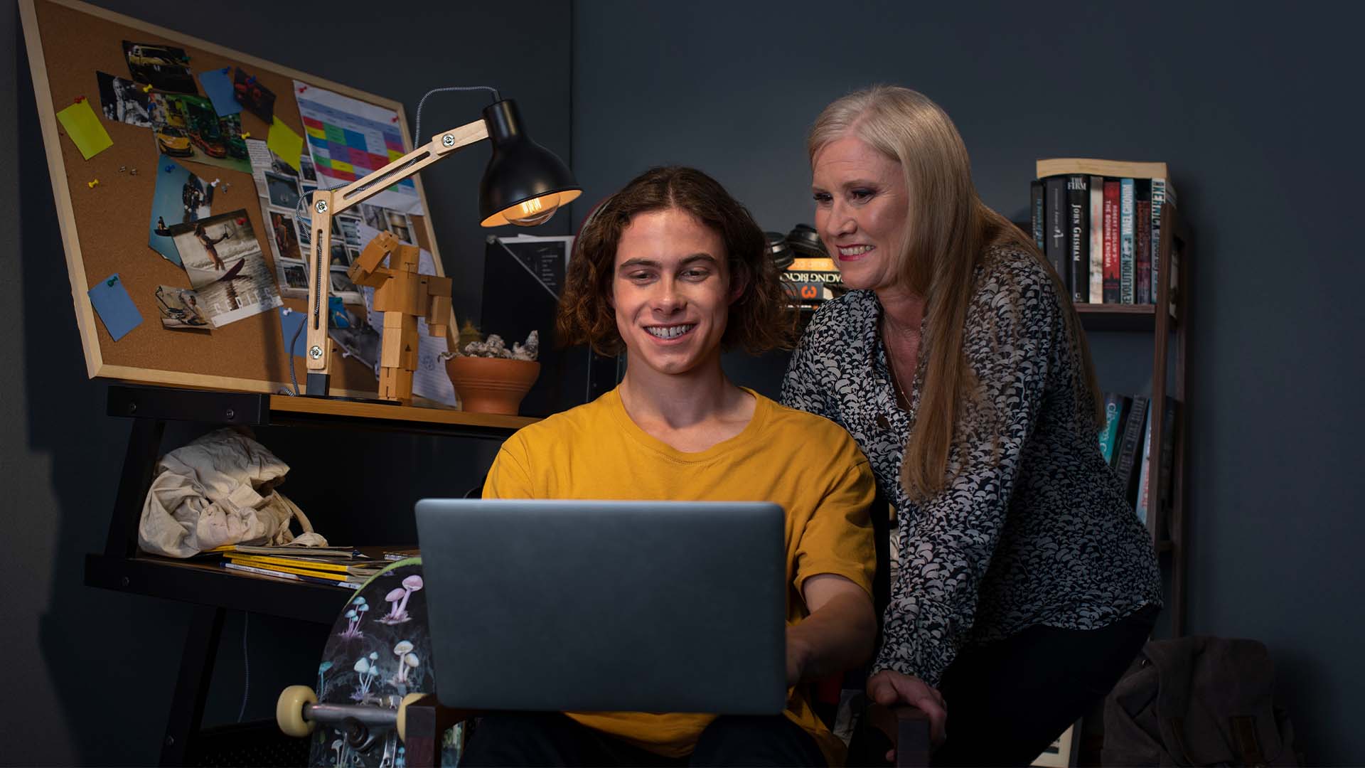 TAFE at School student Daniel Butler with his mum